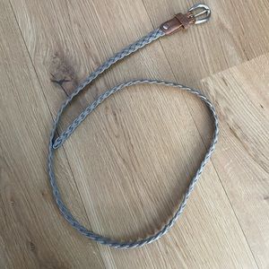 VINTAGE Woven Italian Leather Belt